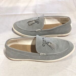 Men’s grey and white Zara slip on shoes